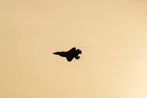 Lockheed Martin F-35 Lightning II fighter military aircraft of the United States air force USAF