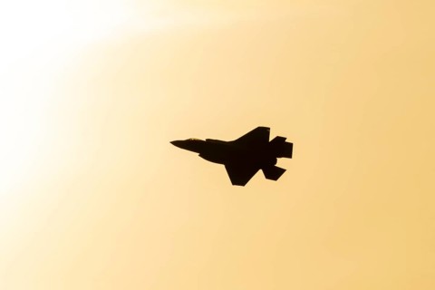 Lockheed Martin F-35 Lightning II fighter military aircraft of the United States air force USAF