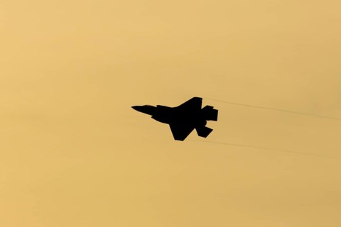 Lockheed Martin F-35 Lightning II fighter military aircraft of the United States air force USAF