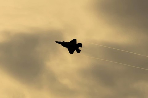Lockheed Martin F-35 Lightning II fighter military aircraft of the United States air force USAF