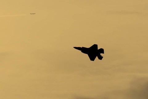 Lockheed Martin F-35 Lightning II fighter military aircraft of the United States air force USAF