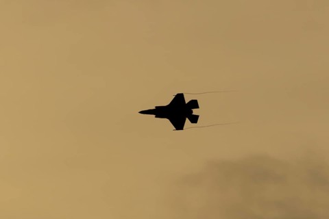Lockheed Martin F-35 Lightning II fighter military aircraft of the United States air force USAF