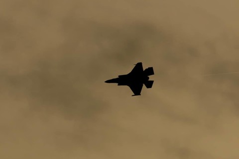 Lockheed Martin F-35 Lightning II fighter military aircraft of the United States air force USAF