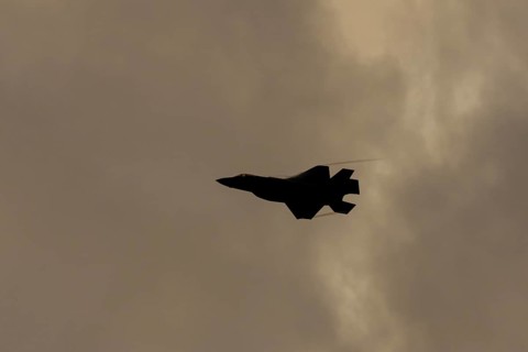 Lockheed Martin F35 Lightning II fighter military aircraft of the United States air force USAF