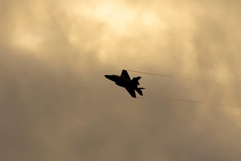 Lockheed Martin F-35 Lightning II fighter military aircraft of the United States air force USAF