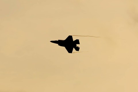Lockheed Martin F35 Lightning II fighter military aircraft of the United States air force USAF