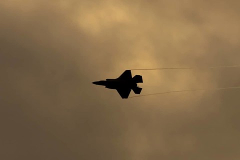 Lockheed Martin F-35 Lightning II fighter military aircraft of the United States air force USAF