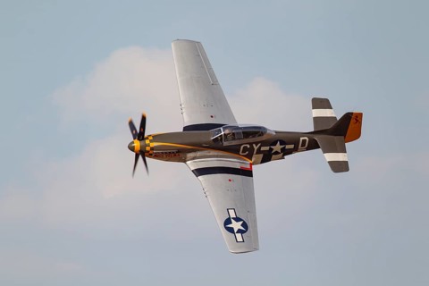 North American Aviation P-51 Mustang warbird military aircraft in United States of America USAF