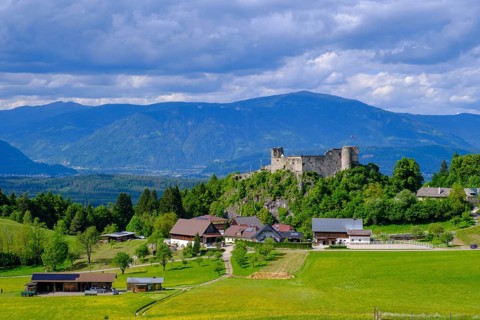 Finkenstein castle ruins, Burgarena Finkenstein, Altfinkenstein, Finkenstein am Faaker See,
