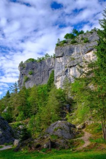 Rocks, climbing rocks, Kanzianiberg, Finkenstein am Faaker See, Carinthia, Austria
