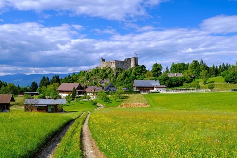 Finkenstein castle ruins, Burgarena Finkenstein, Altfinkenstein, Finkenstein am Faaker See,