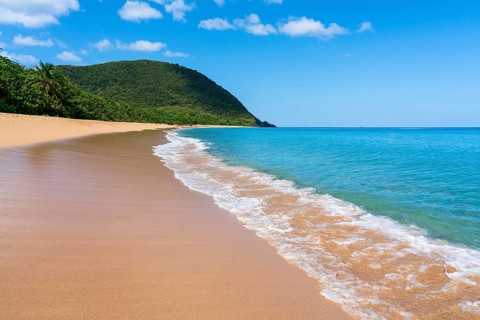Grande Anse beach, Deshaies, Basse Terre, Guadeloupe, French Antilles, Caribbean