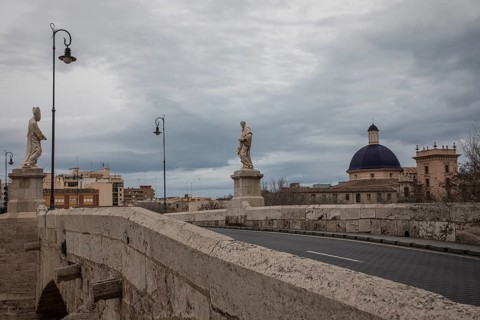 Bridge Pont de la Trinitat Valencia Spain