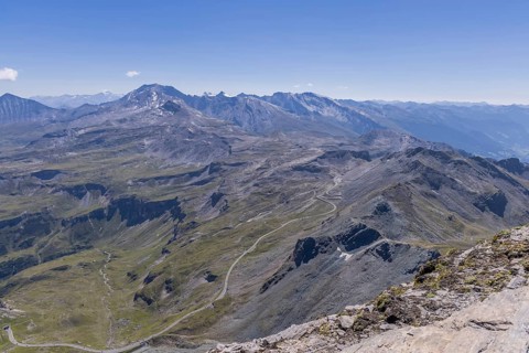 Landscape panorama, summit cross, Brennkogel, high alpine road, GroÃŸglockner, Pinzgau