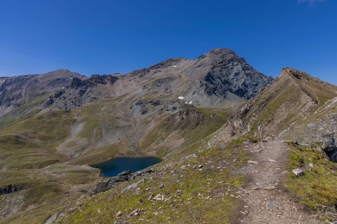 Landscape panorama, summit cross, Brennkogel, hiker, GroÃŸglockner, Pinzgau