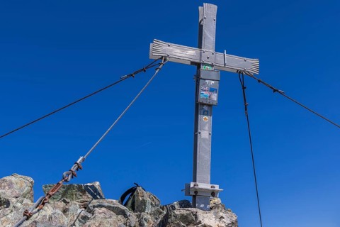 Summit cross, Brennkogel, Glockner area, Pinzgau, summit book