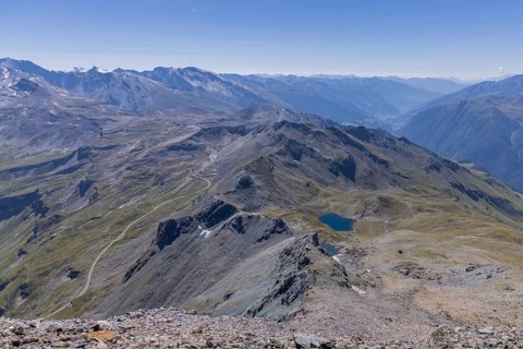 Landscape panorama, summit cross, Brennkogel, mountain lake, GroÃŸglockner, Pinzgau