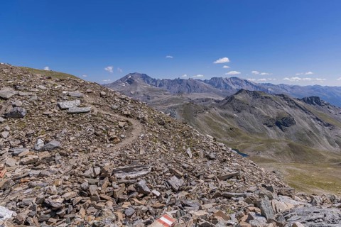 Landscape panorama, summit cross, Brennkogel, hiker, GroÃŸglockner, Pinzgau