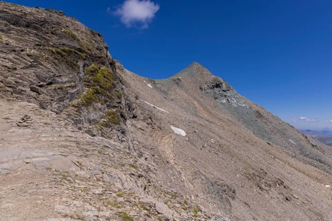 Landscape panorama, summit cross, Brennkogel, hiker, GroÃŸglockner, Pinzgau
