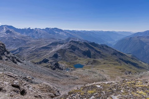 Landscape panorama, summit cross, Brennkogel, mountain lake, GroÃŸglockner, Pinzgau