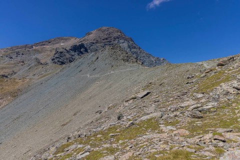 Landscape panorama, summit cross, Brennkogel, hiker, GroÃŸglockner, Pinzgau