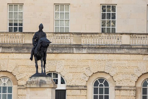 Close up of Horse guards parade building, City of London, England, United Kingdom