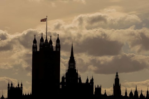 Big Ben or The Elizabeth Tower clock tower of the Palace of Westminster or Houses of Parliment