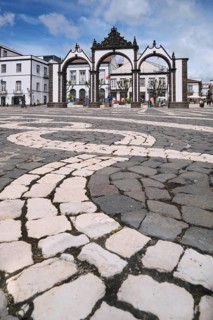 Portas da Cidade, Old Town of Ponta Delgada, SÃ£o Miguel, Azores, Portugal