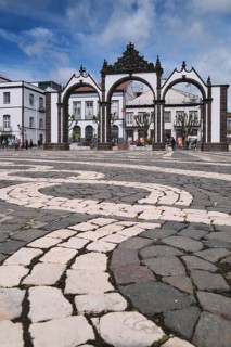 Portas da Cidade, Old Town of Ponta Delgada, SÃ£o Miguel, Azores, Portugal