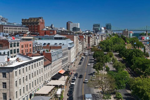 Cityscape, view on the city, Montreal, Province of Quebec, Canada