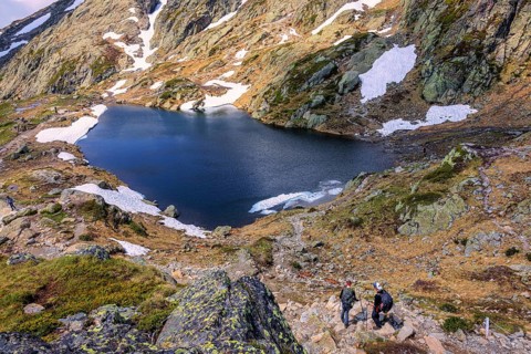 The lakes of ChÃ©serys, Chamonix, Haute Savoie, France