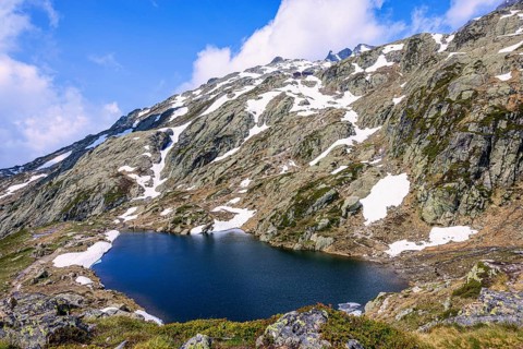 The lakes of ChÃ©serys, Chamonix, Haute Savoie, France