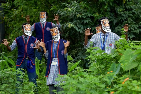 Agartala, Tripura, India, 29-07-2025: Students of NSS (National Service Scheme) unit from Mahatma
