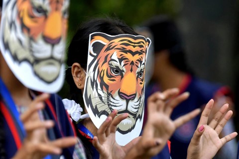 Agartala, Tripura, India, 29-07-2025: Students of NSS (National Service Scheme) unit from Mahatma