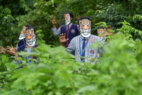 Agartala, Tripura, India, 29-07-2025: Students of NSS (National Service Scheme) unit from Mahatma