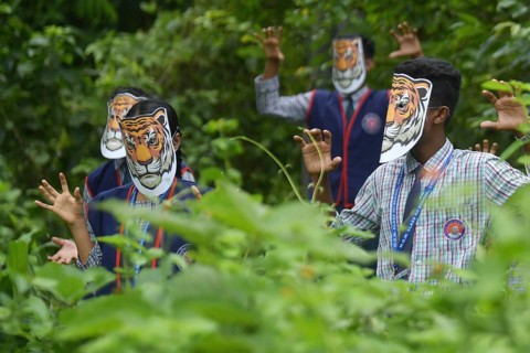 Agartala, Tripura, India, 29-07-2025: Students of NSS (National Service Scheme) unit from Mahatma