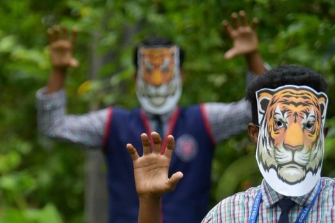 Agartala, Tripura, India, 29-07-2025: Students of NSS (National Service Scheme) unit from Mahatma