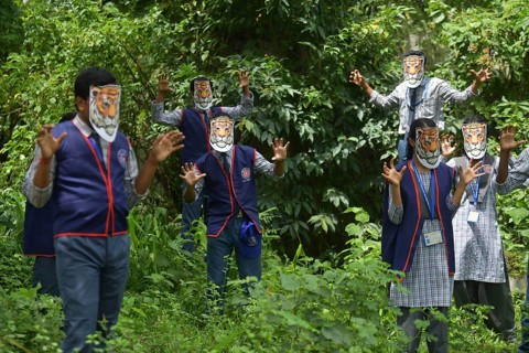 Agartala, Tripura, India, 29-07-2025: Students of NSS (National Service Scheme) unit from Mahatma