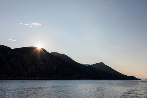 Sunrise over the PeljeÅ¡ac peninsula, Dalmatia, Croatia