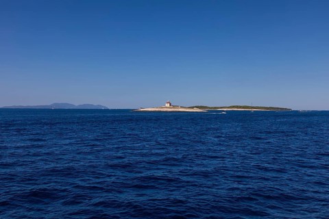 Lighthouse island Pokonji Dol, near Hvar, Dalmatia, Croatia