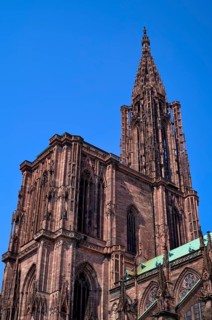 South side, Cathedral Notre-Dame, Strasbourg, Old Town, Bas-Rhin, Grand Est, Alsace, France