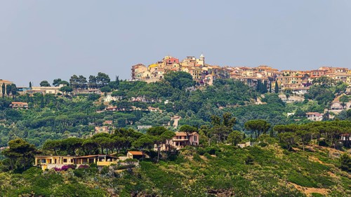 Holiday homes near Madonna delle Grazie, above the village of Capoliveri, Elba Island, Tuscan