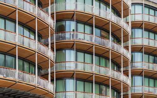 Architectural detail seen in Monte Carlo in Monaco, a sovereign city-state and microstate on the