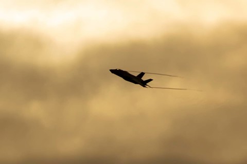 Lockheed Martin F-35 Lightning II fighter military aircraft of the United States air force USAF