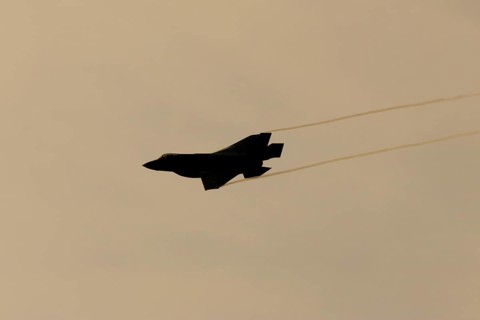 Lockheed Martin F-35 Lightning II fighter military aircraft of the United States air force USAF
