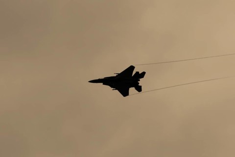 McDonnell Douglas F-15E Strike Eagle fighter military aircraft of the United States air force USAF