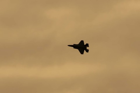 Lockheed Martin F-35 Lightning II fighter military aircraft of the United States air force USAF