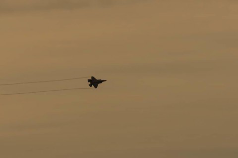 Lockheed Martin F-35 Lightning II fighter military aircraft of the United States air force USAF
