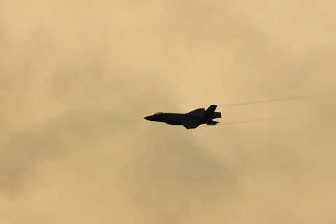 Lockheed Martin F-35 Lightning II fighter military aircraft of the United States air force USAF