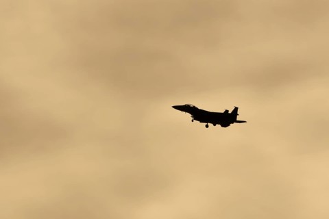 McDonnell Douglas F-15E Strike Eagle fighter military aircraft of the United States air force USAF